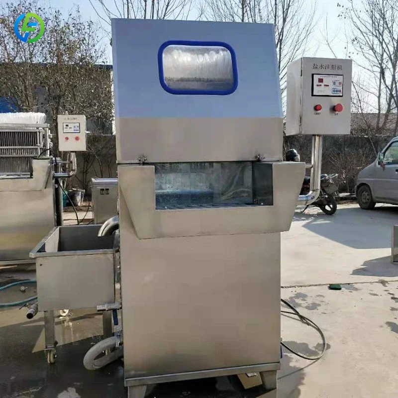 Automatic Meat Saline Injection Machine Commercial Brine Injector For Beef Pork Chicken Marinating FL Customized