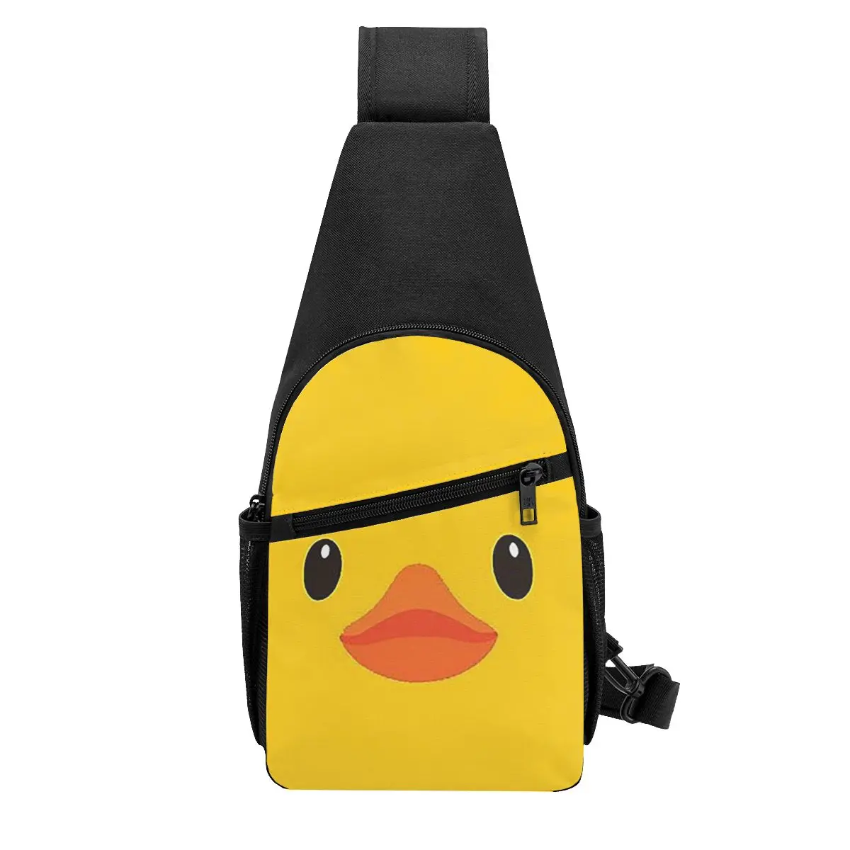 Yellow Rubber Duck Chest Bag Men Sling Crossbody Backpack Chest Bag Traveling Hiking Daypack Shoulder Bag