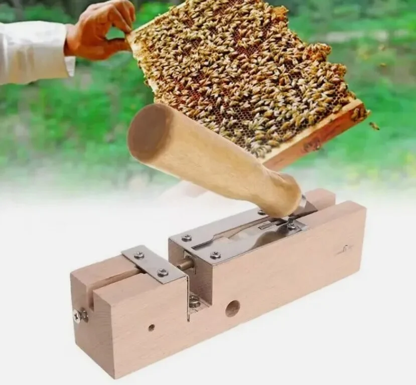 

Bee Tools Beehive Frame Eyelets Puncher Machine for Wood Frame Hole Making Beehive Hole Puncher Nest Box Frames Punch Tool