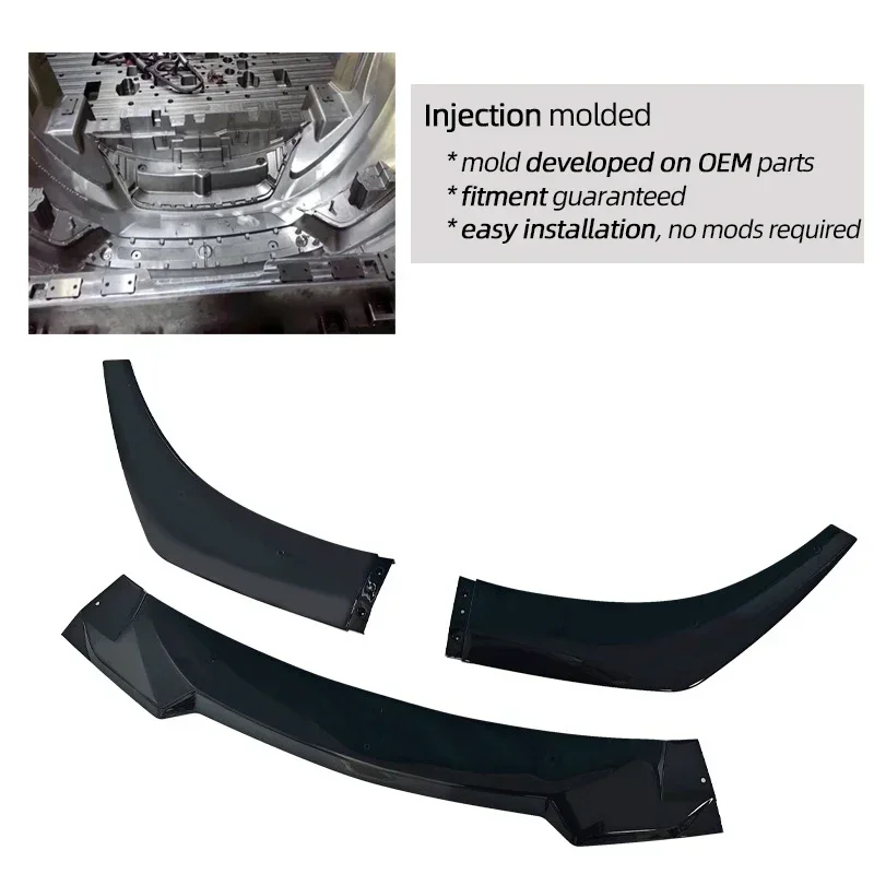 Gloss Black Front Bumper Lower Spoiler Lip for BMW 6 Series 2-Door Coupe F13 Convertible F12 Gran Coupe F06 M Sport 2011 - 2018