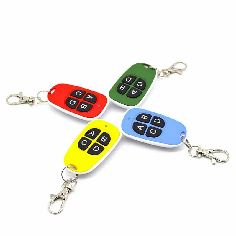 Remote Key Duplicator 433MHZ Programmable Garage Door Opener Wireless Key Duplicator 4 Keys Gate Remote Control Door Fans