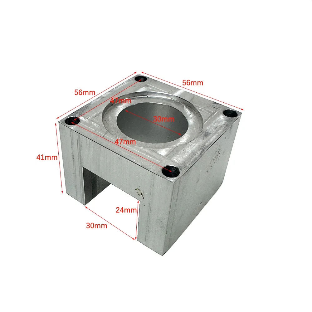 Soportes de montaje de Motor paso a paso de aluminio CNC NEMA 23, 1/3 piezas, 56*56*41mm, soporte de Motor paso a paso con tornillo de 4 piezas para