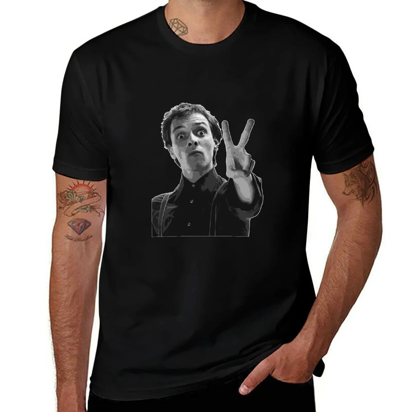 Rik Mayall T-Shirt Basic Regular Fit Casual T-Shirt