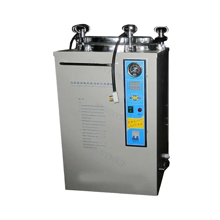 T016 Stainless Steel Vertical Pressure Steam Sterilizer Autoclave 50l portable medical class b autoclave sterilization machine