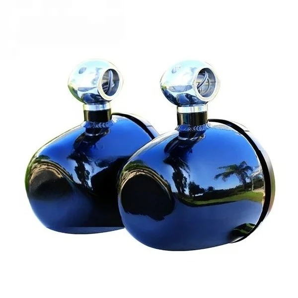 Pair of Dolphin 5.25 Aluminum White Coated Pods Marine Waterproof Speaker Pods