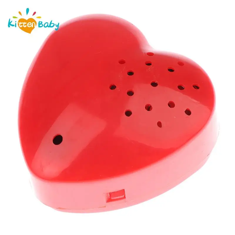 

Mini Heart Shaped Voice Recorder Voice Box For Speak Recordable Buttons For Kids 30 Seconds Sound Box For Stuffed Animal Doll