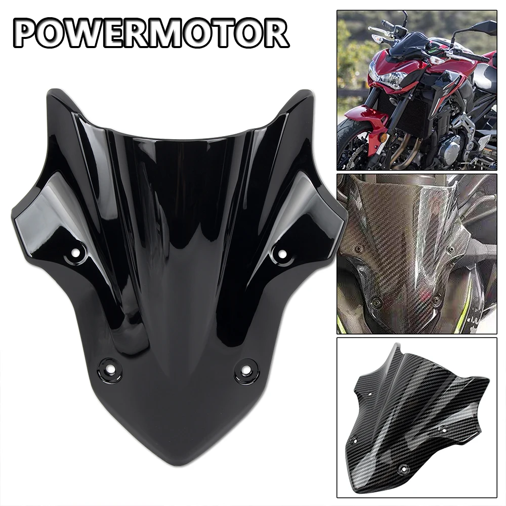 Für Kawasaki Z900 2017 2018 2019 Zubehör Motorrad Frontspoiler Verkleidung Windschutzscheibe Windabweiser Schwarz