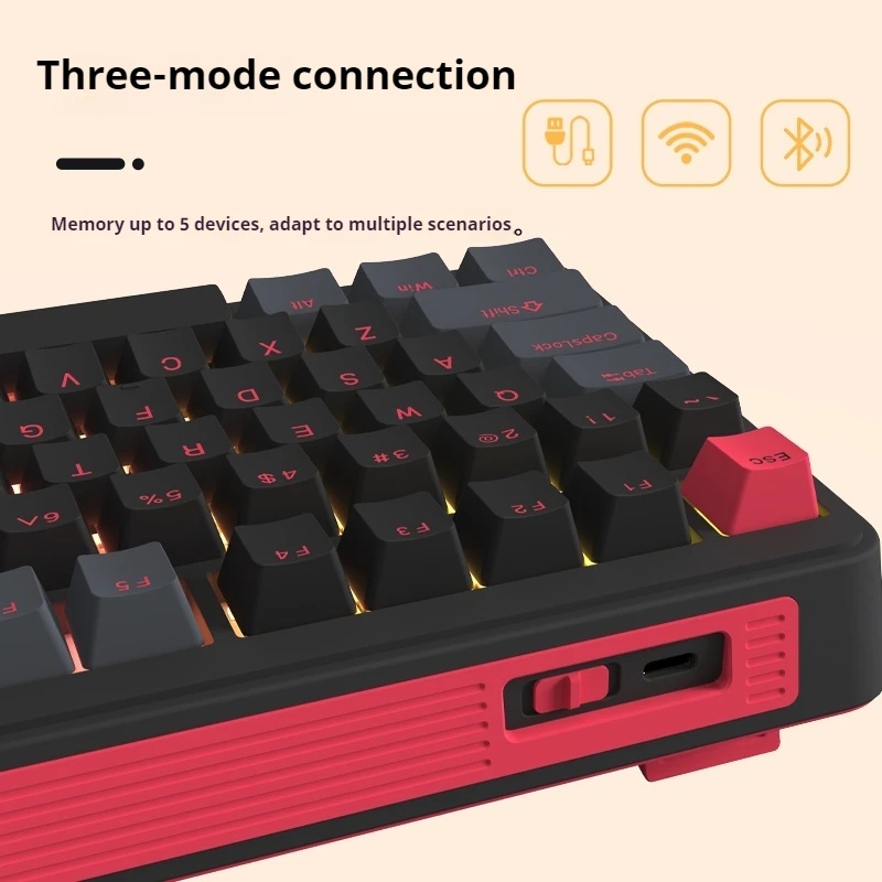 

Li75 Series Three Connection Methods Wireless Mechanical Keyboard Gasket Structure Hot Swappable Gaming Office Qmkvia Can Game