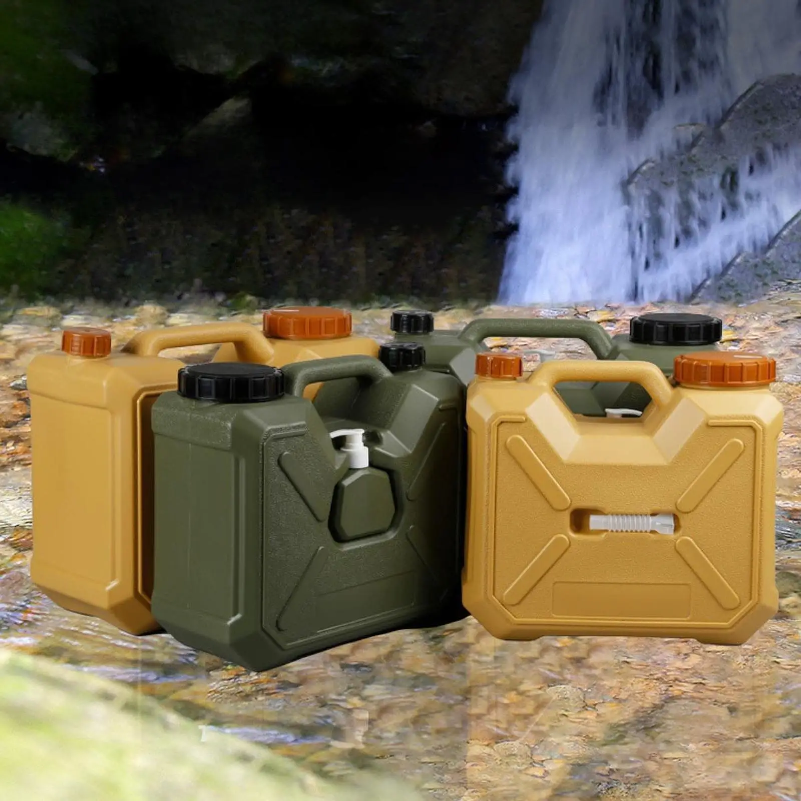 

Outdoor Water Carrier Jug Leakproof Water Container with Spigot Easy Clean for Camping Hiking Emergency Use