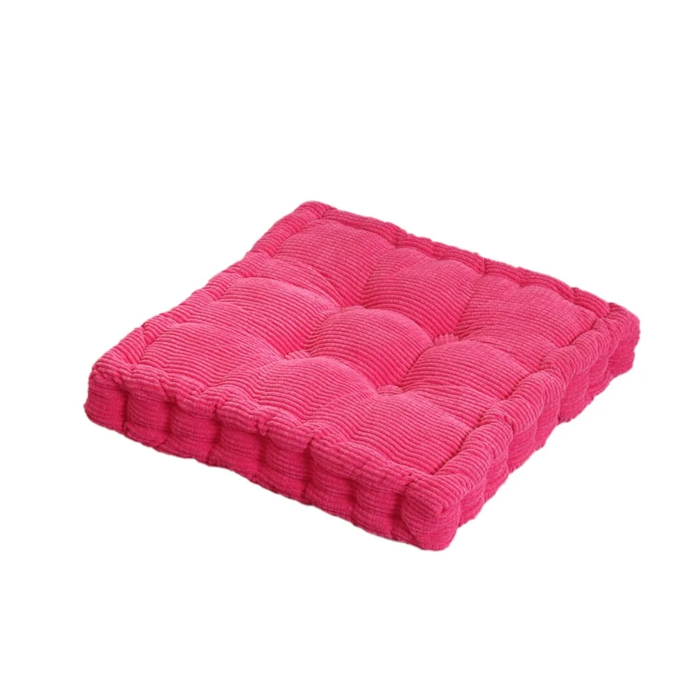 

Multipurpose Square/Round Tufted Seat Cushion Thickened Soft Sofa Cushion Solid Color Japanese Style Floor Cushion Student