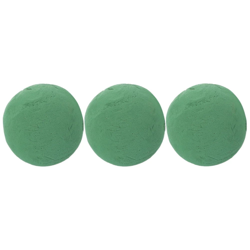 3 Pcs Flowers and Green Plants Fresh-keeping Arrangement Absorbent Sponge Ball Mud Dry Floral Foam Phenolic Resin Blocks