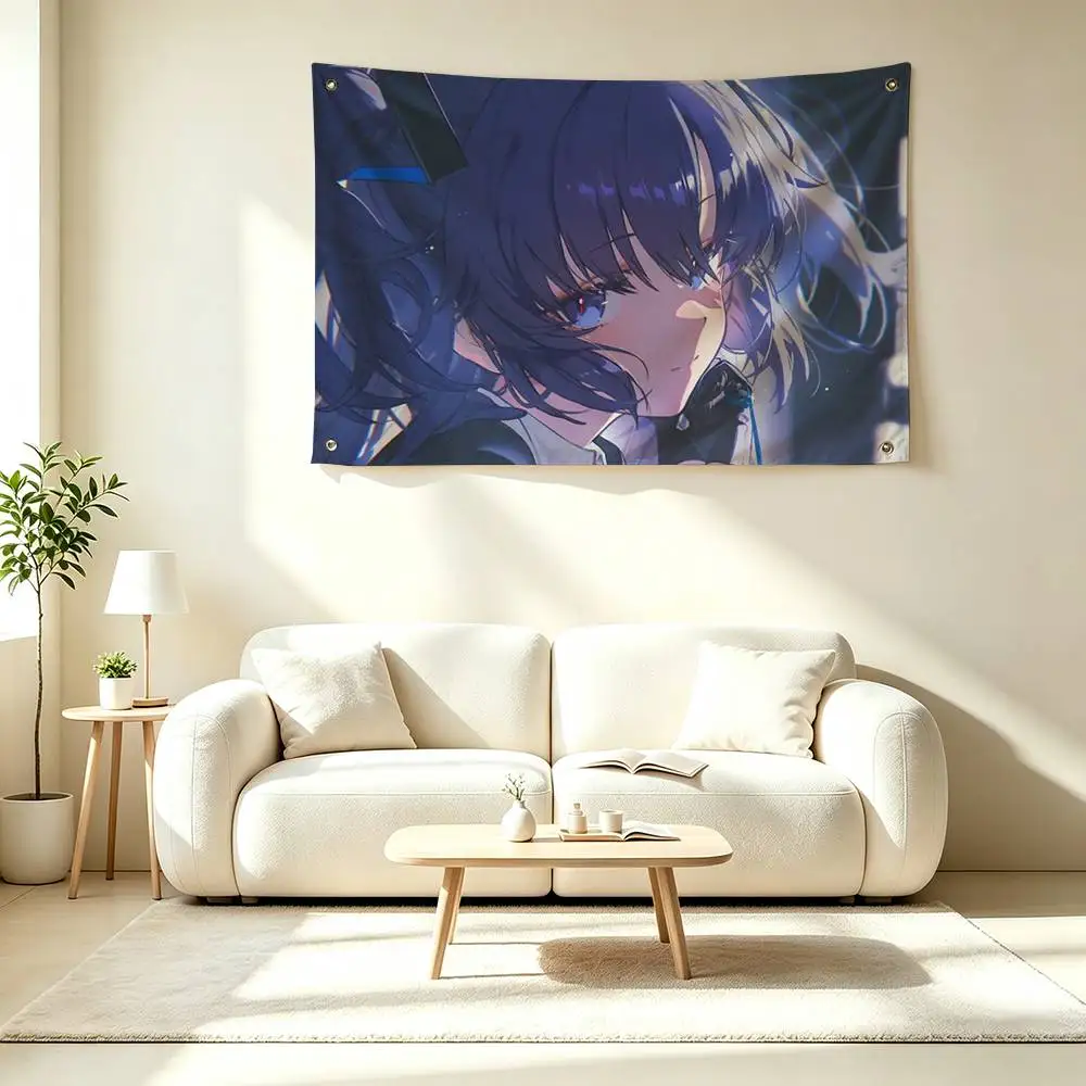 G-Game Blue Archive Hayase Yuuka  Flags Wall Hanging Tapestry Outdoor Garage Room Decorative flag Background Blanket