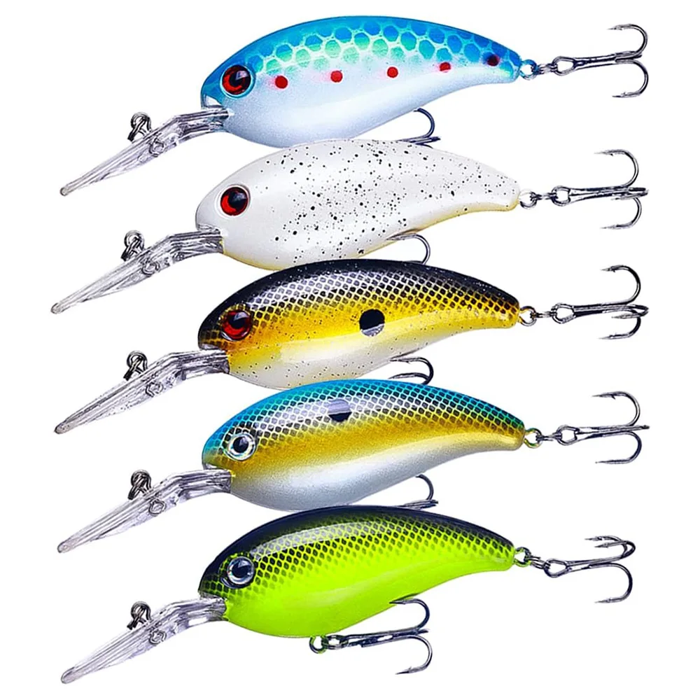 1Pcs Crank Fishing Bait With Multiple Colors Biomimetic False Bait 10CM-14G Plastic Float Crank Bait Fishing Tackle Accessories