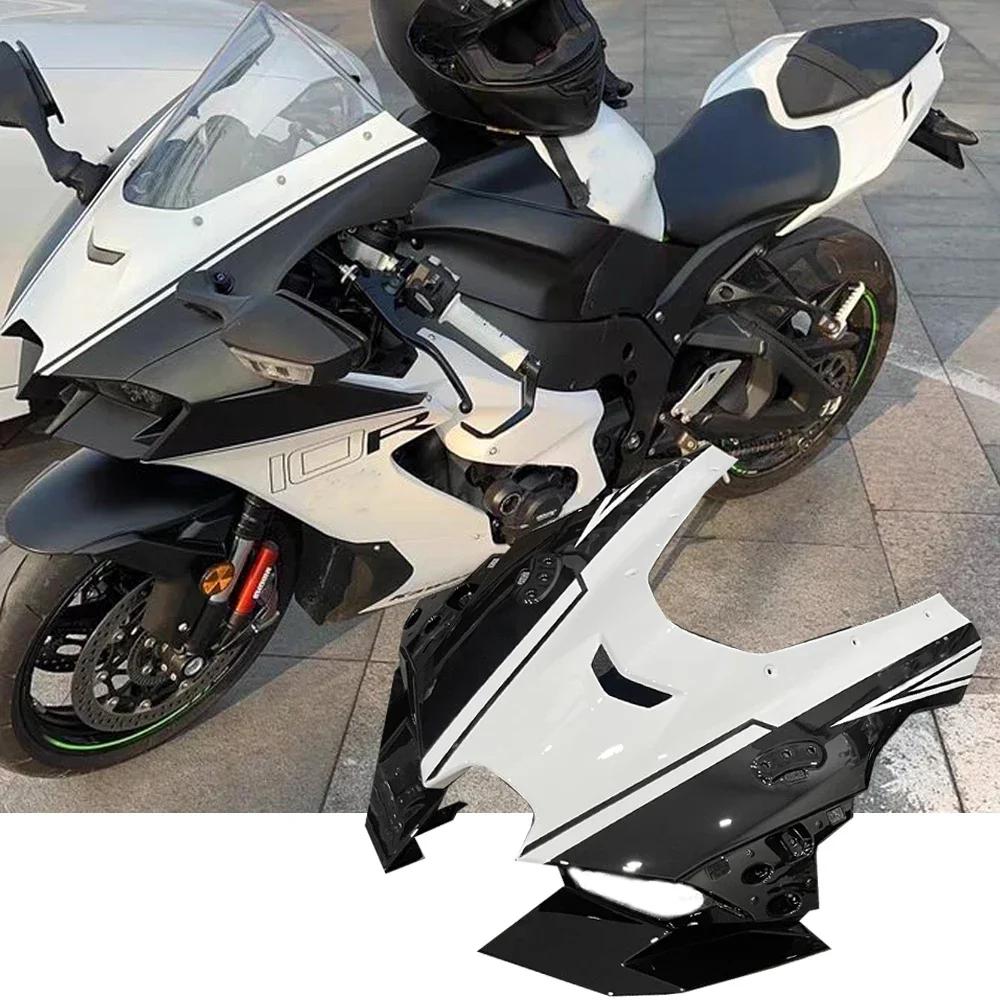 

Motorcycle Front Upper Nose Fairing Panel Headlight Cover For Kawasaki ZX10R ZX10RR ZX-10R 2021 2022 2023 2024 ZX 10R Head Cowl