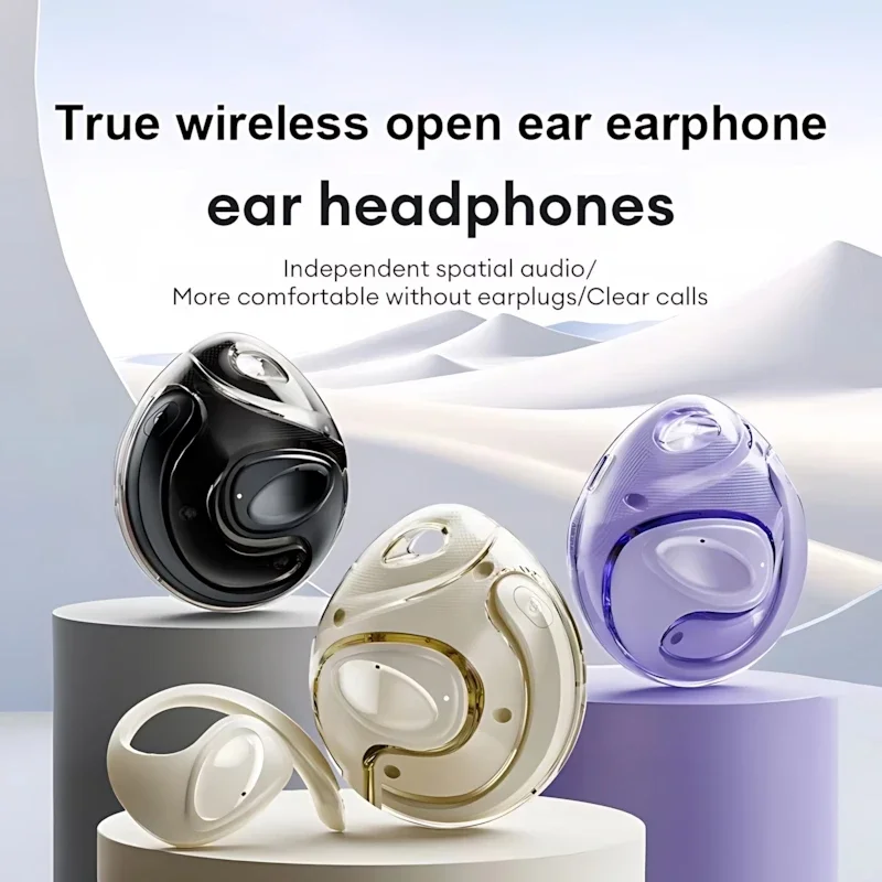 

OWS Wireless Headphones Bluetooth Headset HiFi Ear-Hook Music Noise Cancel Earphone Sports Waterproof Earbuds For Smart Phones