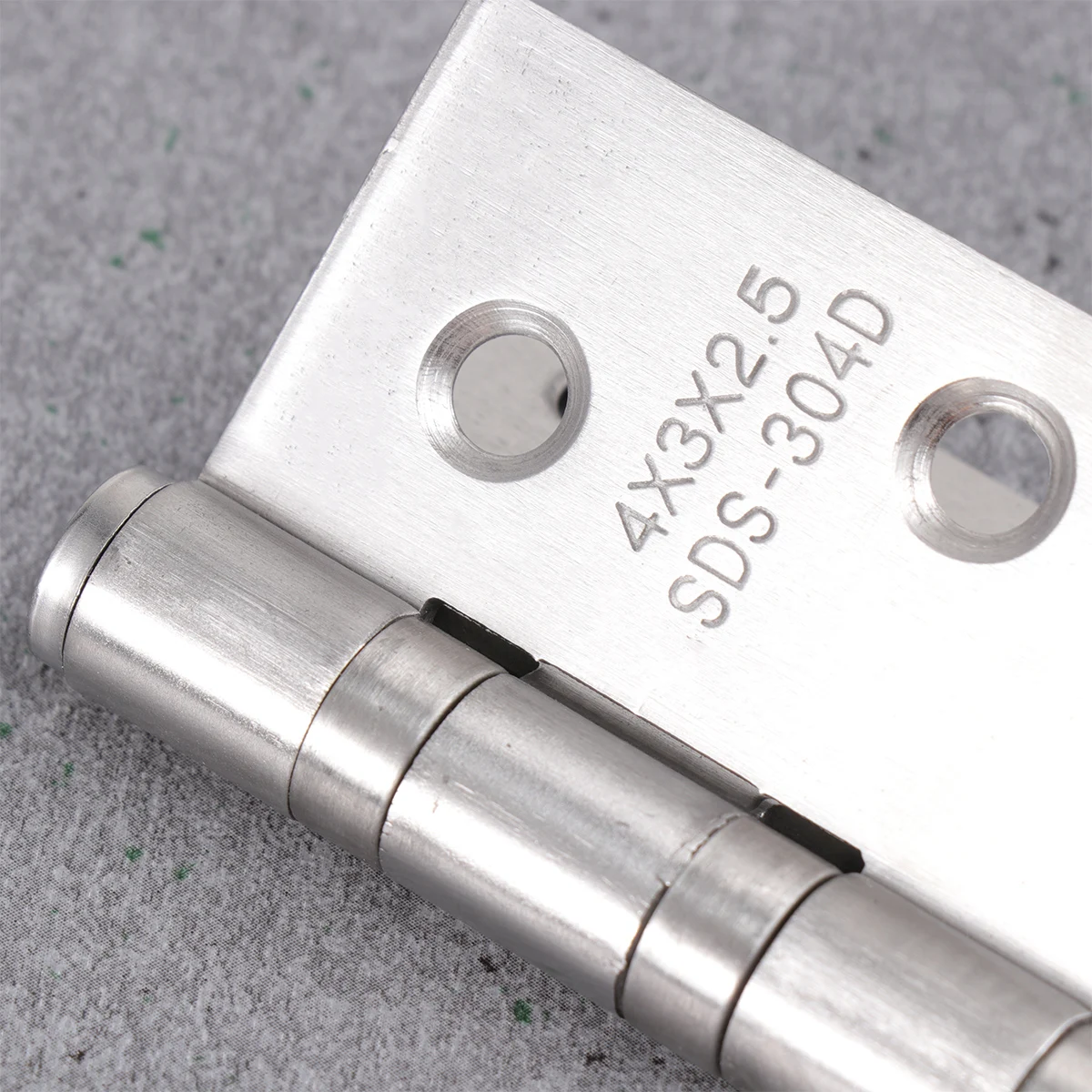 

2 Pcs Stainless Steel Hinge Door Loose-leaf Wooden Bearing Thickened Mute Silver Flat