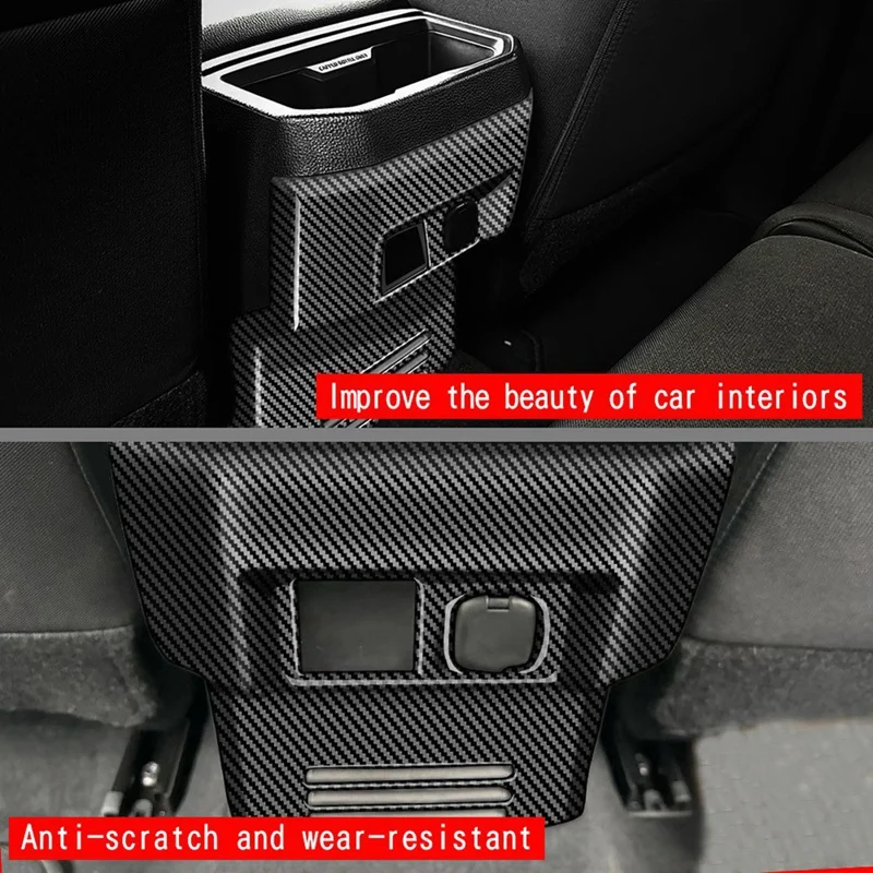 Car Rear Air Conditioner Vent Outlet Frame Anti-Kick Panel Cover Trim For Toyota TACOMA 2024 Accessories