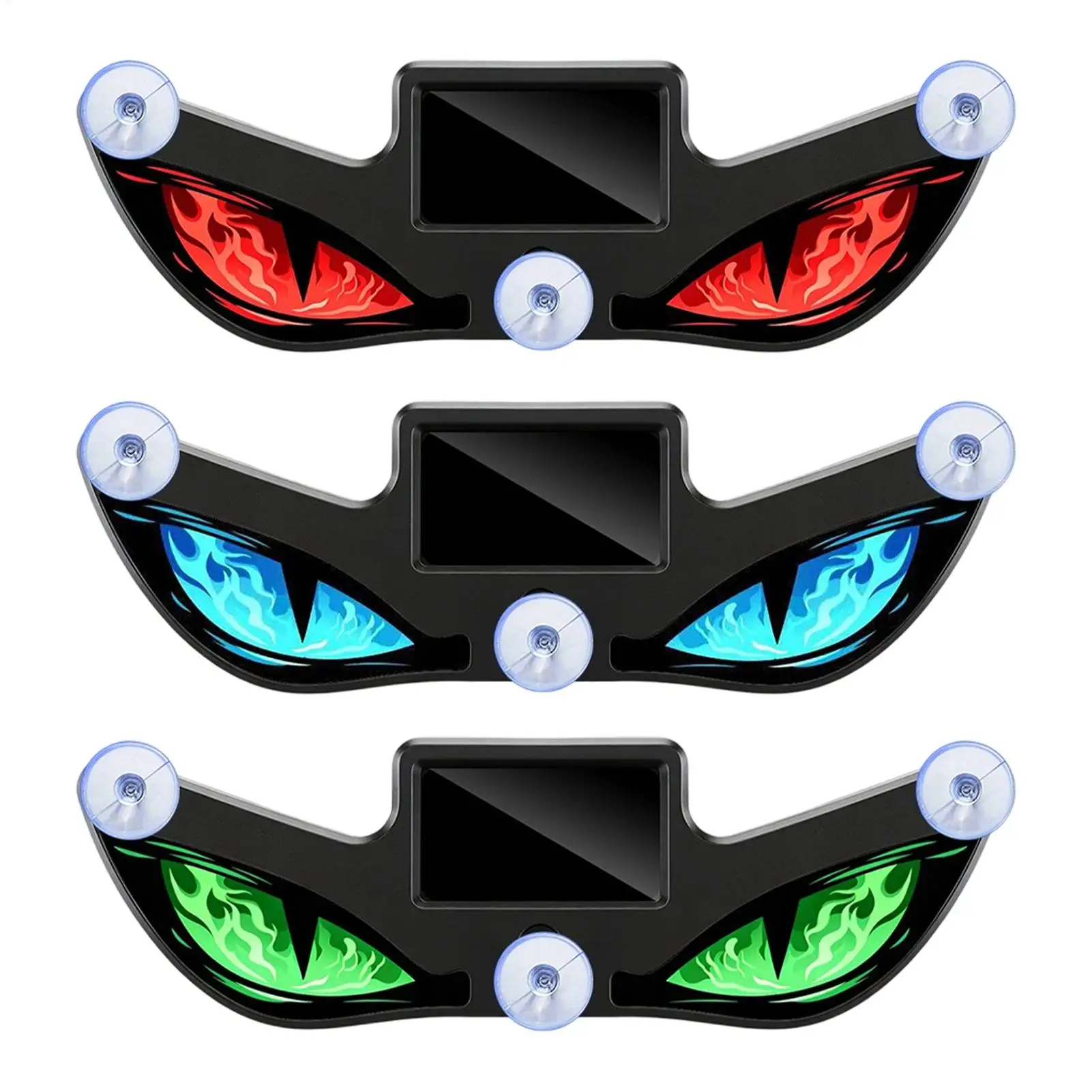 Solar Powered Car Neon Light Wireless Cool DEMONEYE Led Ambient Light Suction Cup USB Rechargeable Atmosphere Breathing Lamp