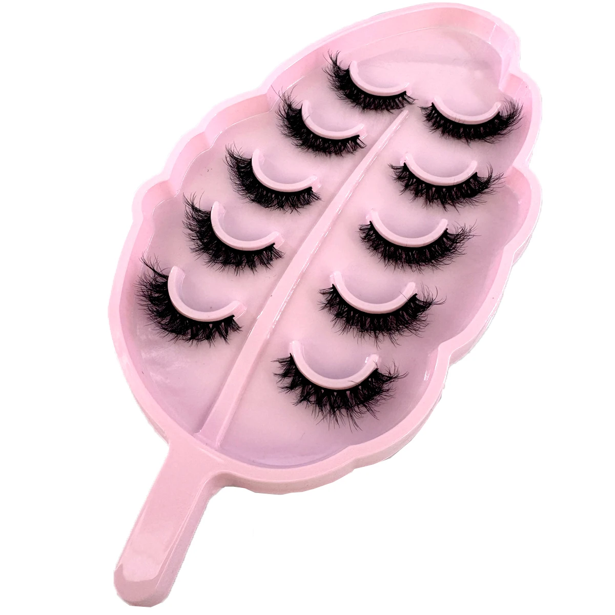 5 Paar Nerzwimpern, falsche Wimpern, natürlich/dick, lange Wimpern, weich, flauschig, dünn, 3D-Wimpern, Wimpernverlängerung, Make-up-Tools – Detail 3