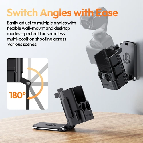 Imagen 2 del producto Ulanzi PK-15 Pocket 3 Funda protectora de montaje magnético con placa magnética desmontable Soporte de base ajustable para DJI Pocket 3