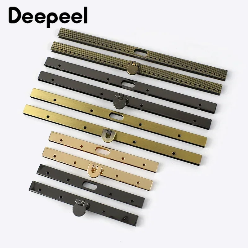 1/2/3/5Pcs Meetee 10-19cm Metal Turn Lock Purse Frame Locks Buckle Wallet Bag Kiss Clasp Closure Parts DIY Hardware Accessories