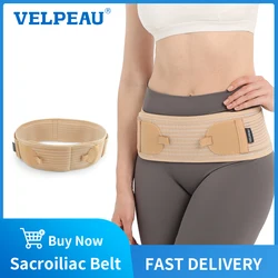 VELEPAU Sacroiliac SI Joint Hip Belt for Sciatica and Pelvic Pain Relief Lower Back Lumbar Support Non-Slip and Adjustable