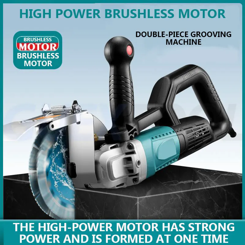 

Двойный лезвие бесщеткая слотинговая машина,Высокая мощность 90 ° без мертвых углов электрический бетонный Groove,Стенная Chaser,Для слотинга цементных полов / бетона / мрамора / стальных прутков