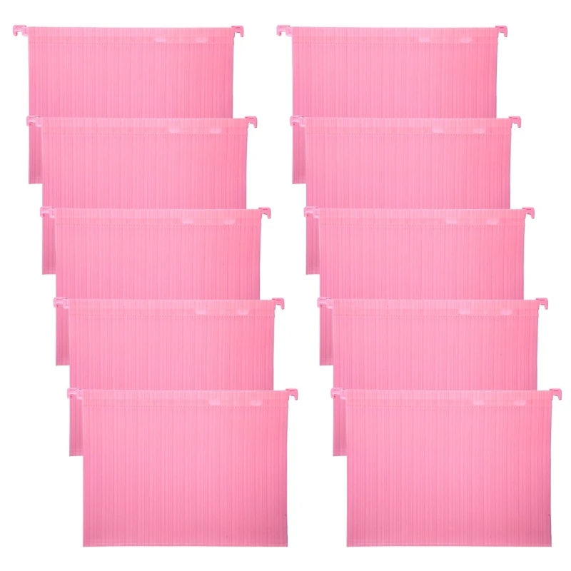 10Pcs Letter Size Suspension Files with Tabs, File Classification File Folder Filing Cabinet Haning File Bag for Office