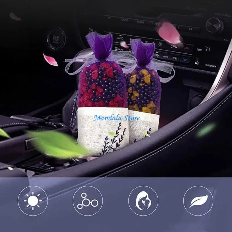 

U2JC 20PCS Lavender Bag Empty Sachets Bag Dried Lavender Flower Closet Freshener Scents Bags for Drawers Fragrances