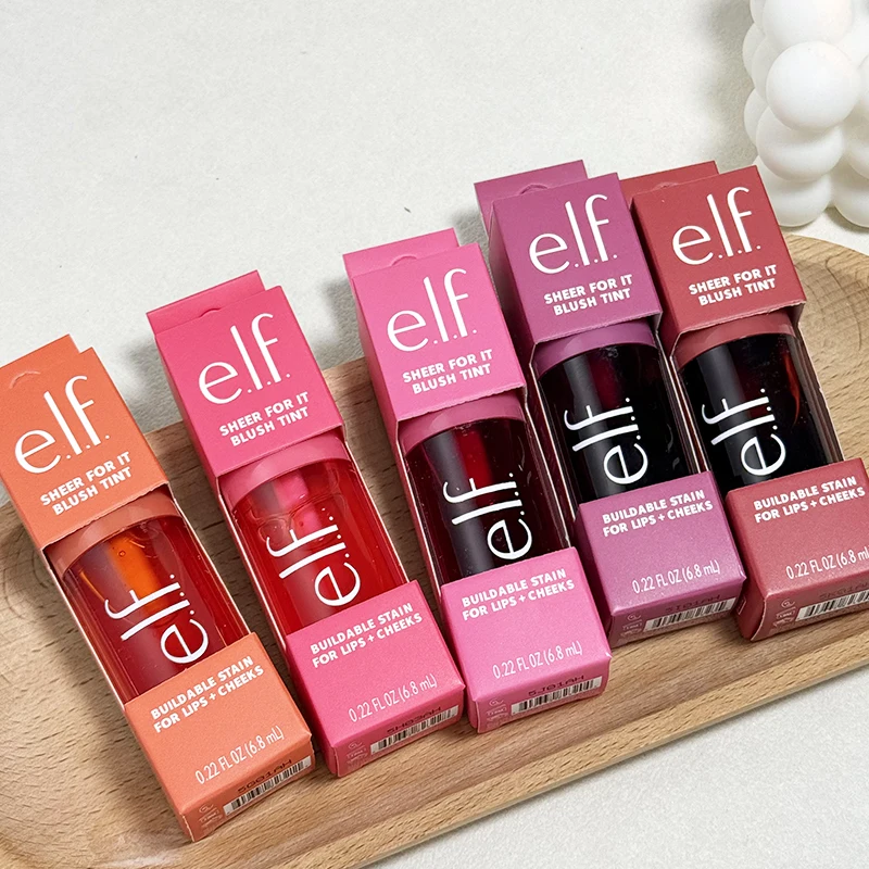 Fashion Brand Elf Latest Style Fruit Lip Gloss & Lip Cheek Dual Purpose Liquid Powder Blusher Lasting Easy To Colors Cosmetics