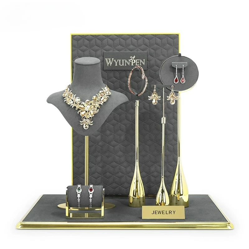 

Jewelry display props, high-end counters, shop windows, bracelets, rings, pendants, necklaces, earrings display racks