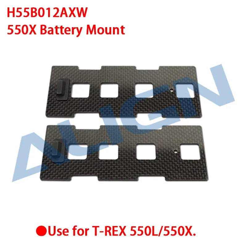 ALIGN T-REX 550X Carbon Main Frame Battery Mount Main Shaft Bearing Block Motor Mount Plate Receiver Mount Parts RC Helicopter