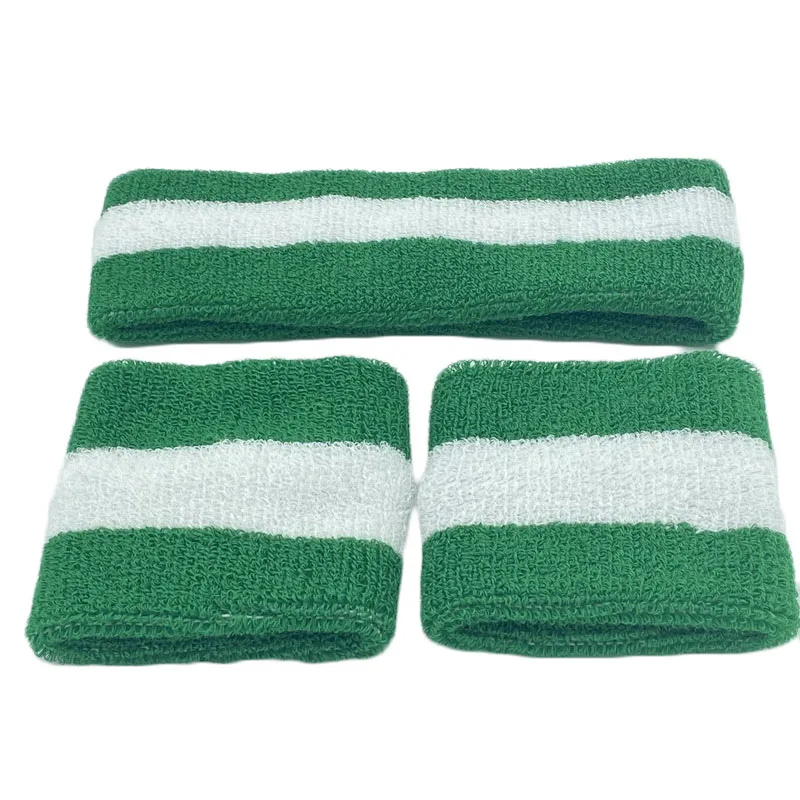 2 Stück Sportarmbänder + 1 Stück Stirnband,Handtuch Schweiß bänder für Männer Frauen Basketball Yoga Stirnband Tennis Armbänder Sport Gym Laufen Volleyball Handgelenk Wrap Schweiß band – Detail 6