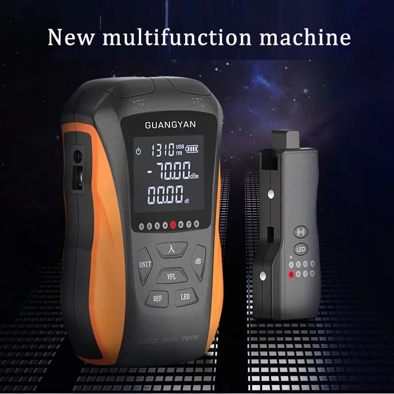 

6 In 1 Multifunctional Optical Power Meter OPM Visual Fault Locator Network Cable Test Fiber Optic Tester 5KM 15KM 30MW VFL LED