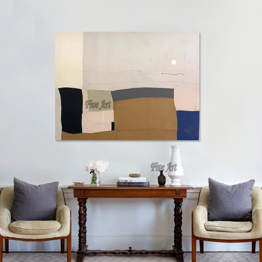 

Without Framed Wall Hanging Paintings Abstract Canvas Artwork African Art Paintings Simple Decorative Picture For Living Room