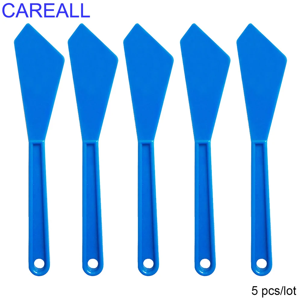 CAREALL 5pcs Micro Long Plastic Stick Squeegee Car Wrap Carbon Film Edge Closing Tool Window Tint Sticker Corner Tucking Scraper