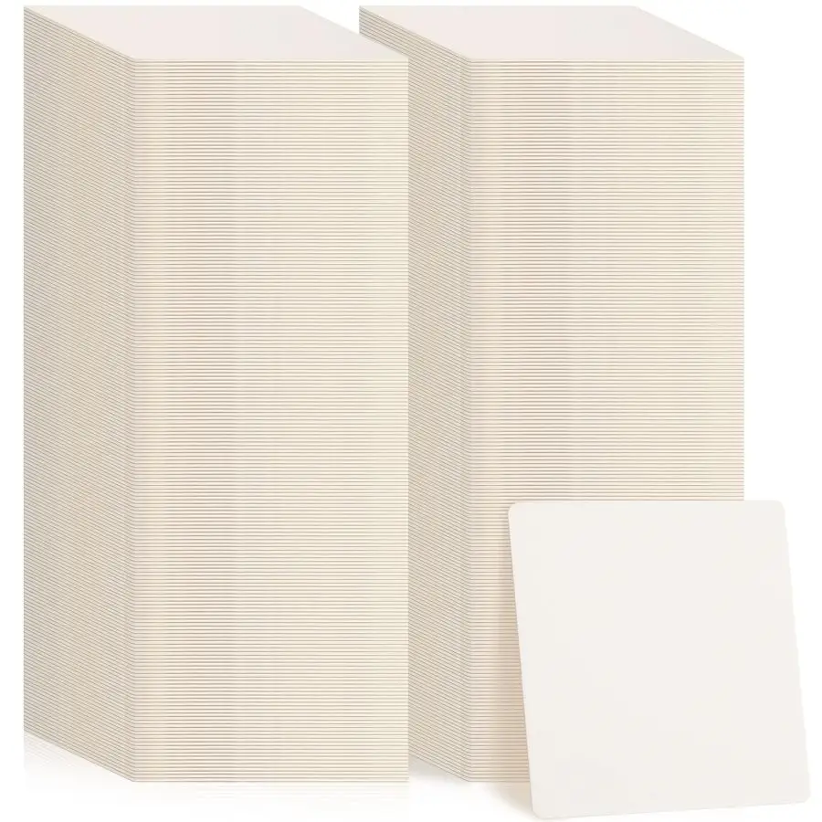 

400 шт. одноразовые бумажные подставки оптом, 4-дюймовые картонные подставки квадратные заготовки для напитков DIY ремесла свадьба белый