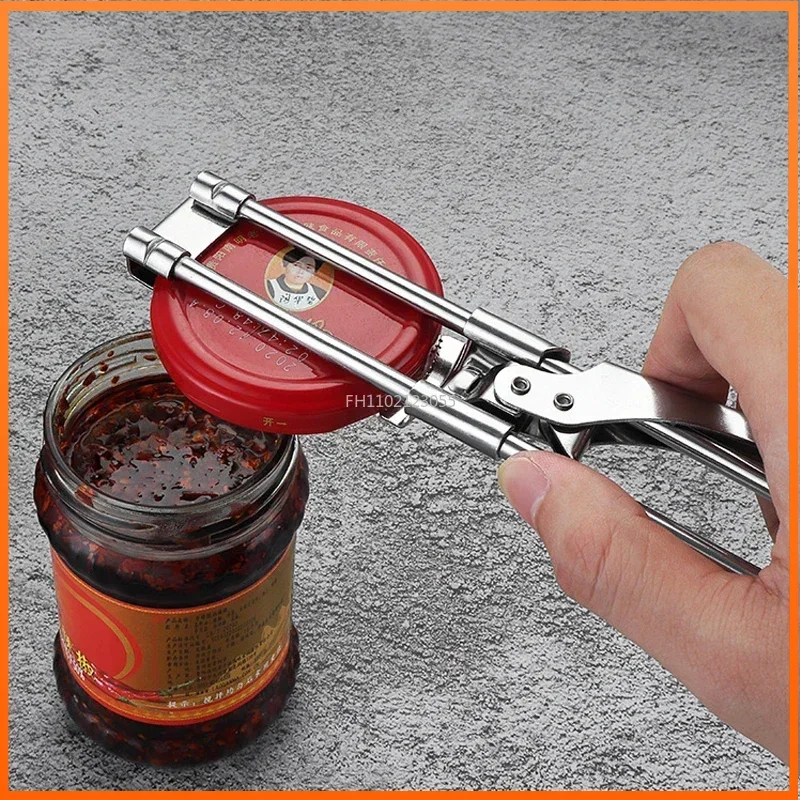 

Professional Manual Jar Bottle Opener Good To Grip Glass Lids Remover Kitchen Accessories Adjustable Jar Opener Stainless Steel