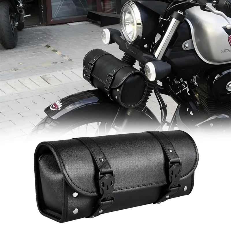 

Водонепроницаемая сумка для инструментов на руль мотоцикла, сумка на переднюю вилку, универсальная сумка-органайзер для седла для Harley, Honda, Yamaha