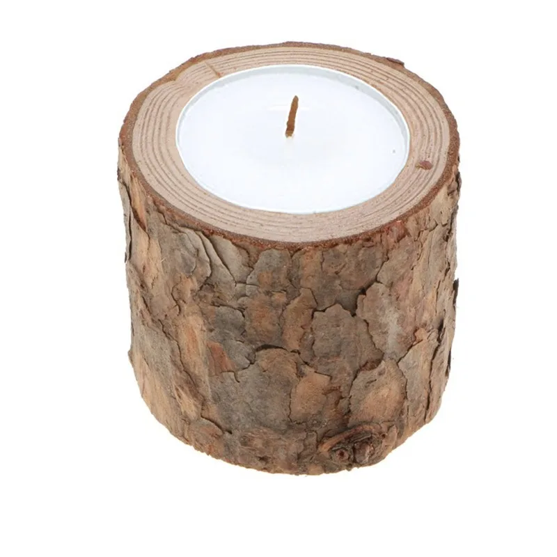 Holz-Handwerkskunst Kerzenhalter Personalisierter Teelichthalter Weihnachten Heim Party Atmosphäre Dekoration Ornament