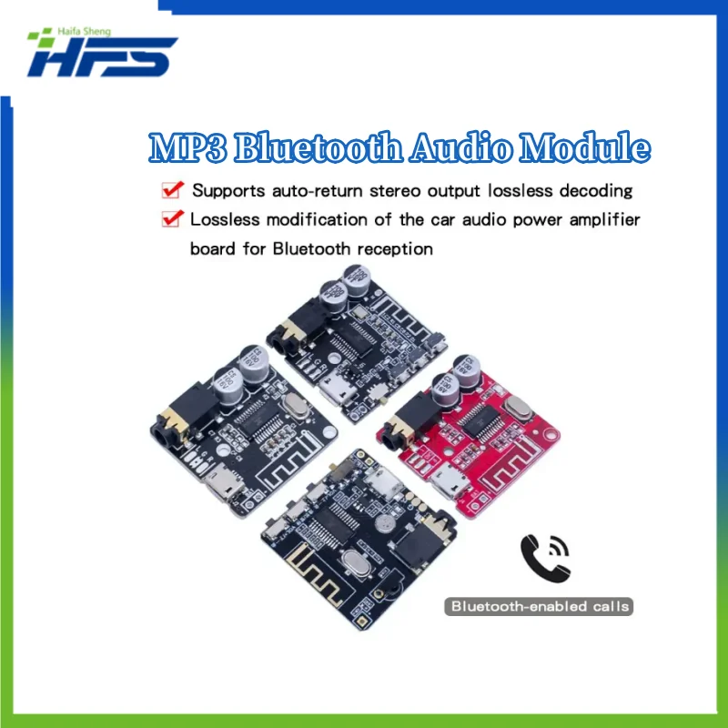 Bluetooth Audio Receiver Board, Wireless Stereo Music Module, Lossless Decoder, Bluetooth 5.0, MP3