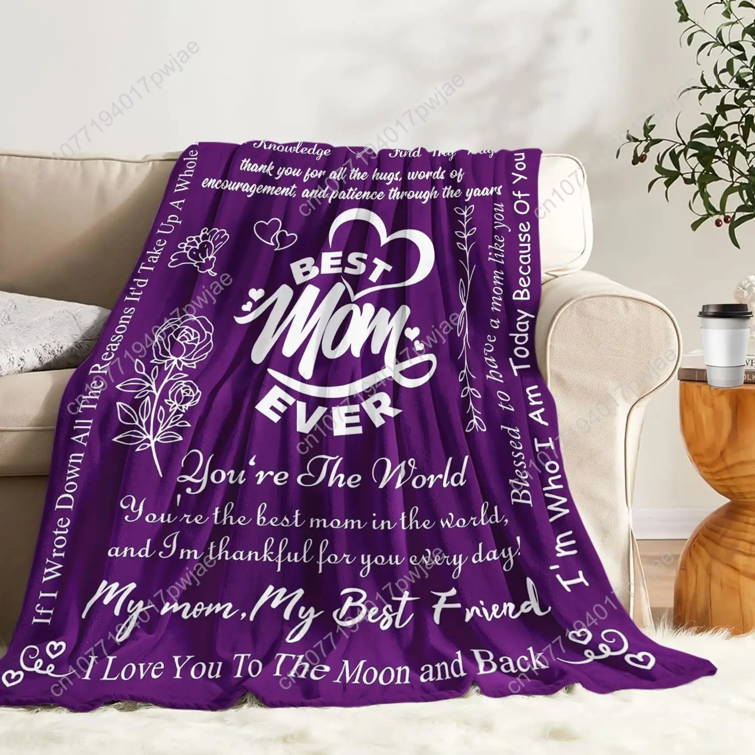 هدايا عيد ميلاد الأم للأم - هدايا للأمهات من الابنة والابن - بطانية عيد الميلاد وعيد الحب للأمهات #3