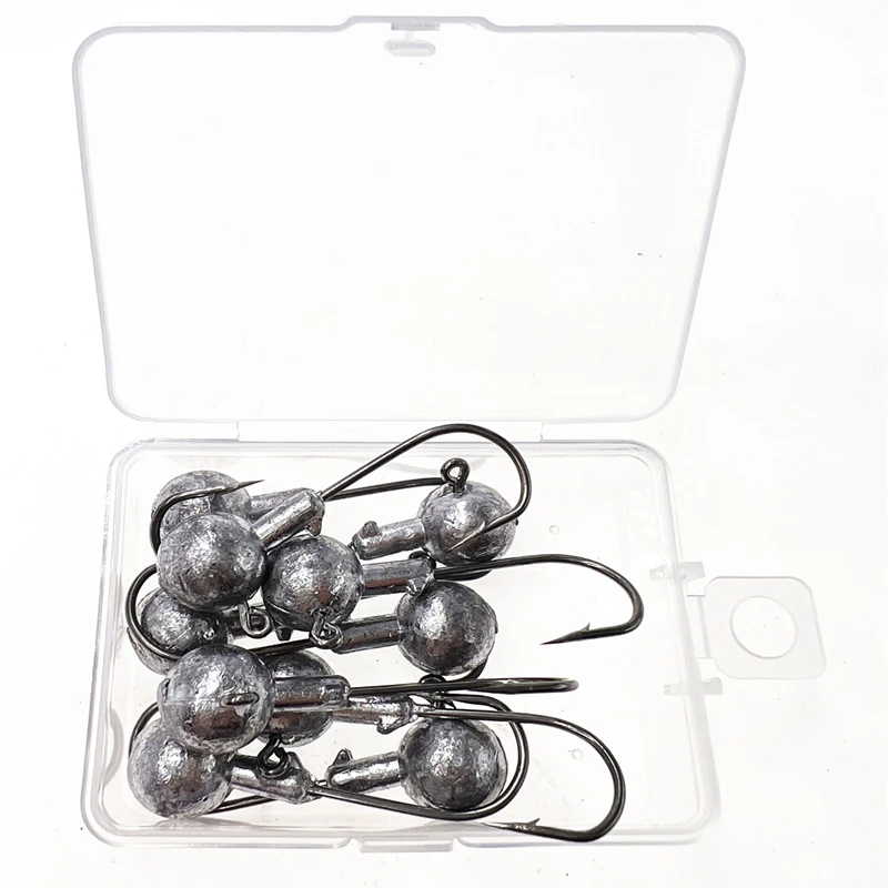 4g crank Jig head hook fishing hook head Jig lure hard bait soft worm jig hook for fishing image 3