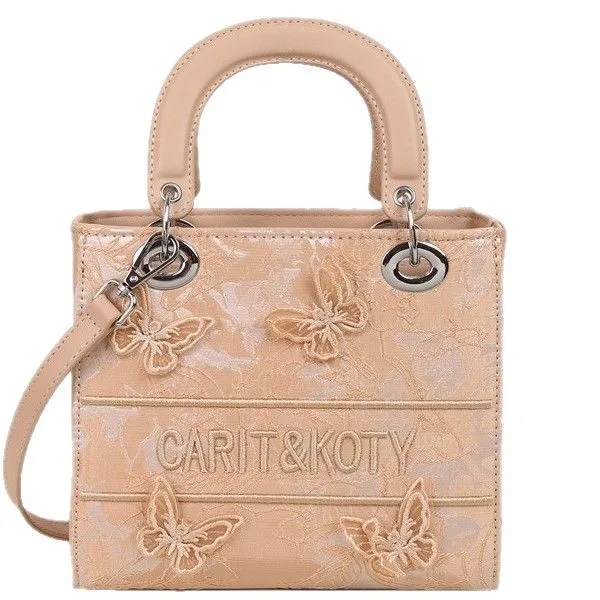 حقيبة توفي مطرزة بتصميم العلامة التجارية الفاخرة الجديدة لعام 2025، وحقيبة يد ركاب للسيدات للفصول الأربعة وحقيبة كروس