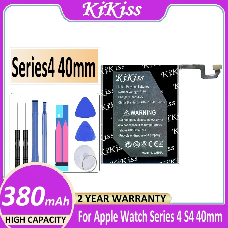 KiKiss-batería potente para Apple Watch, serie 4, Serie 3, iWatch Series 3, 4, S3, S4 S, 3, 4, 40mm, 38mm, 42mm, 44mm, LTE, GPS