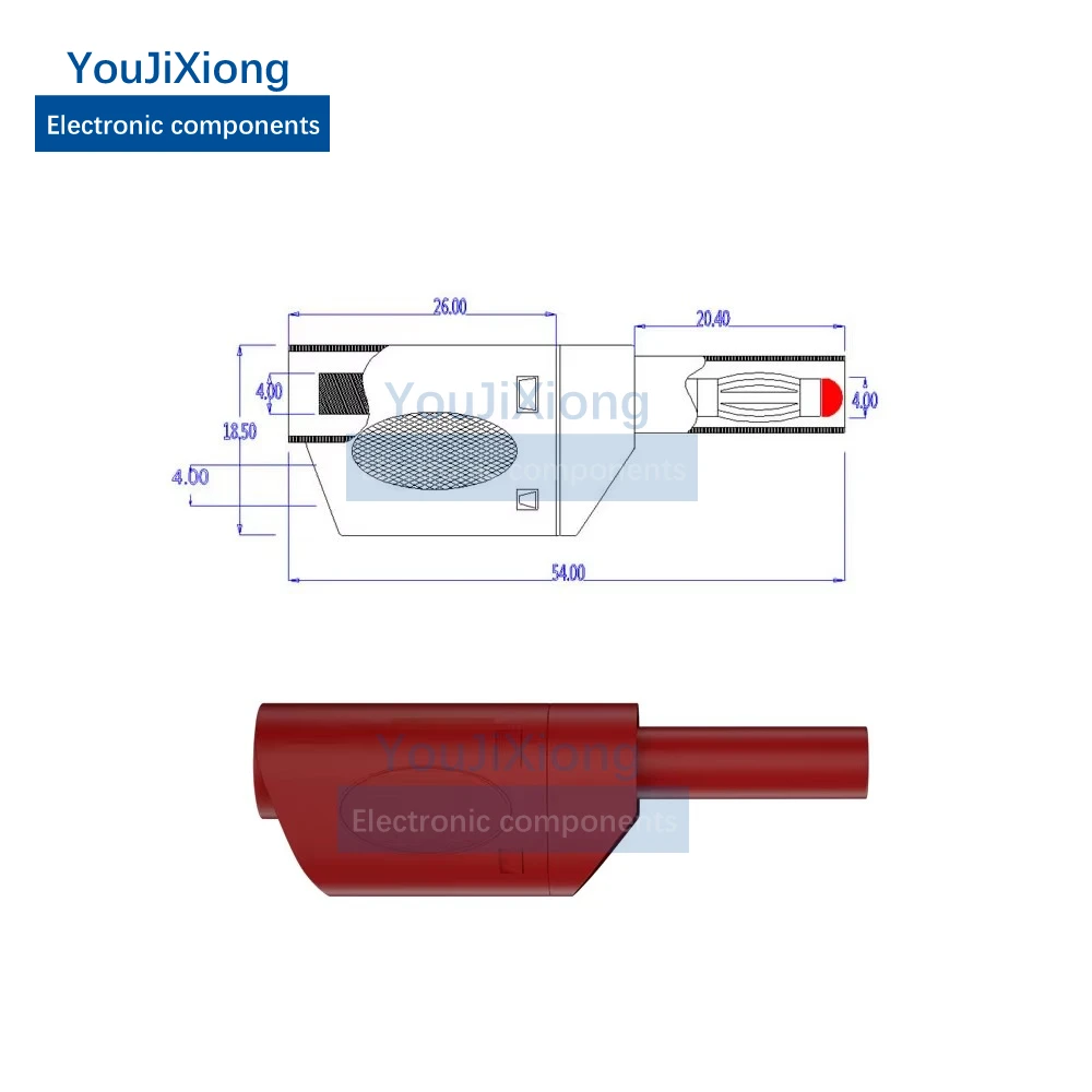 10A/20A 4mm Banana Plug High Voltage Safety Sheath Test Wire, Connection Wire