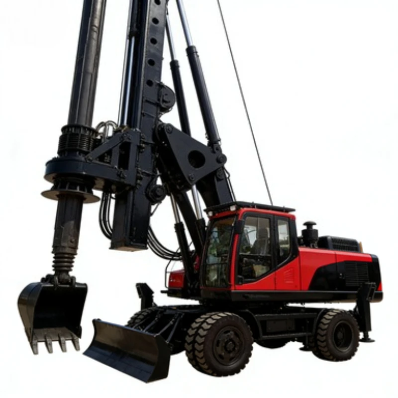 Factory Outlet Large Crawler Rotary Drill Rig 20-50m, 3 Bits Included, for Big Contractor