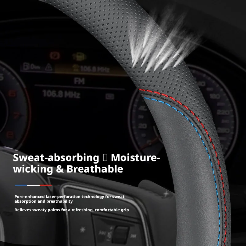 Automotive Aftermarket Dual-D Steering Wheel Cover for Voyah Free Dream Passion Courage Car Accessories