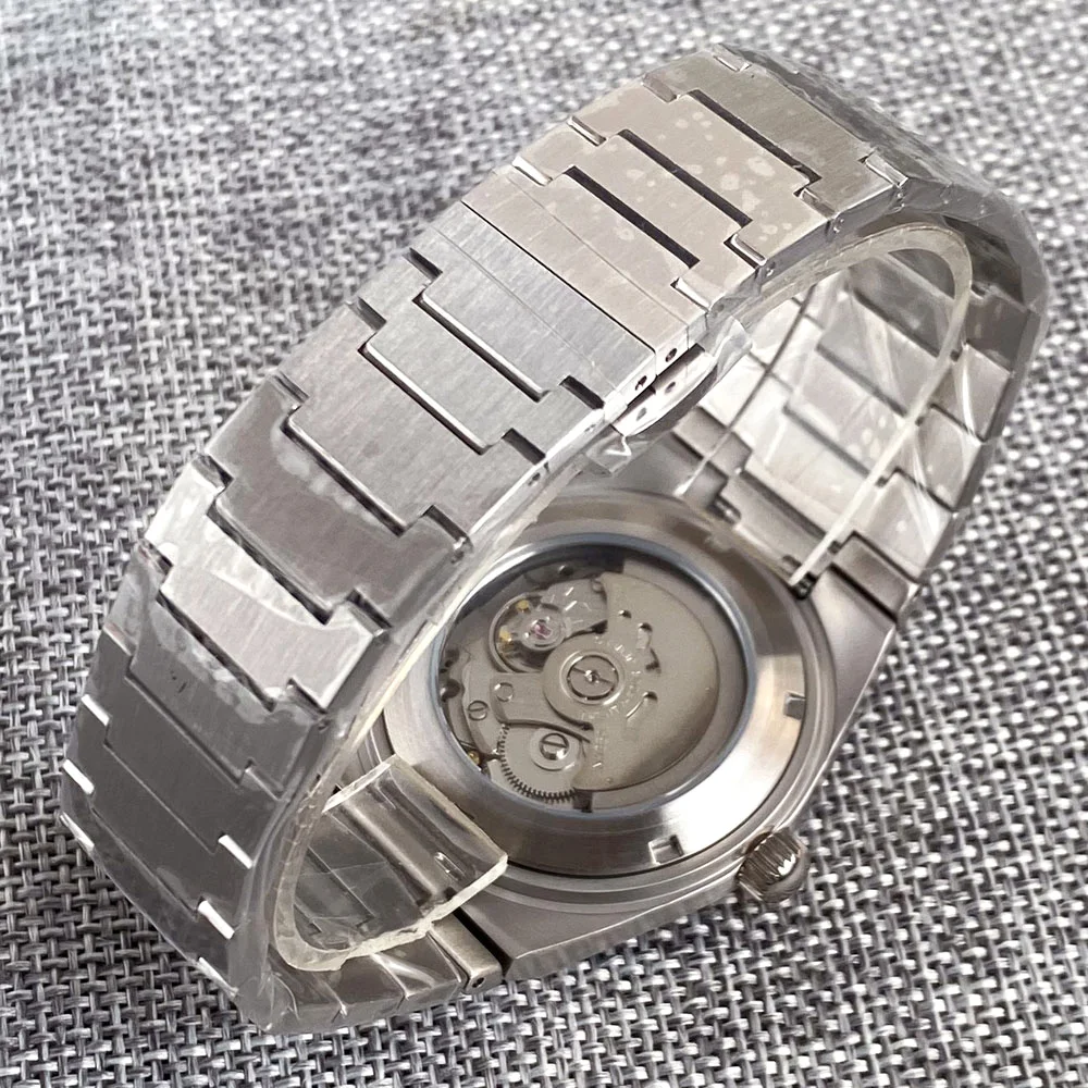 CustomTandorio 40mm NH35A movement PRX Sapphire Crystal Glass Automatic Men Mechanical Watch 100m Waterproof  Black Texture Dial