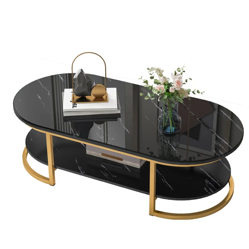 

Light luxury coffee table living room household small apartment simple modern tempered glass simple Internet celebrity